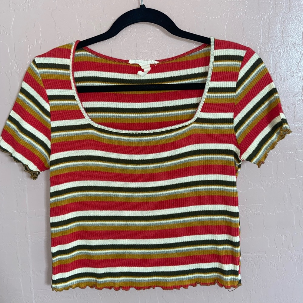 Striped Crop Top Women’s Large